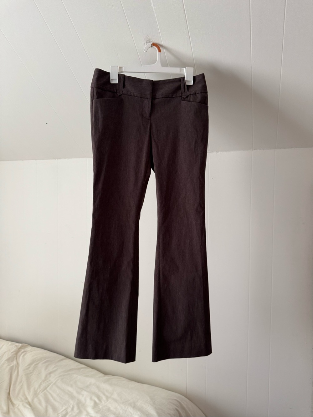 The Limited | Women’s “Exact Stretch” Brown Low-Rise Bootcut Pants, Size 6R